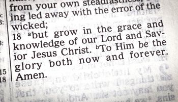 The Meaning of 2 Peter 3:18: Grow in Grace and Knowledge
